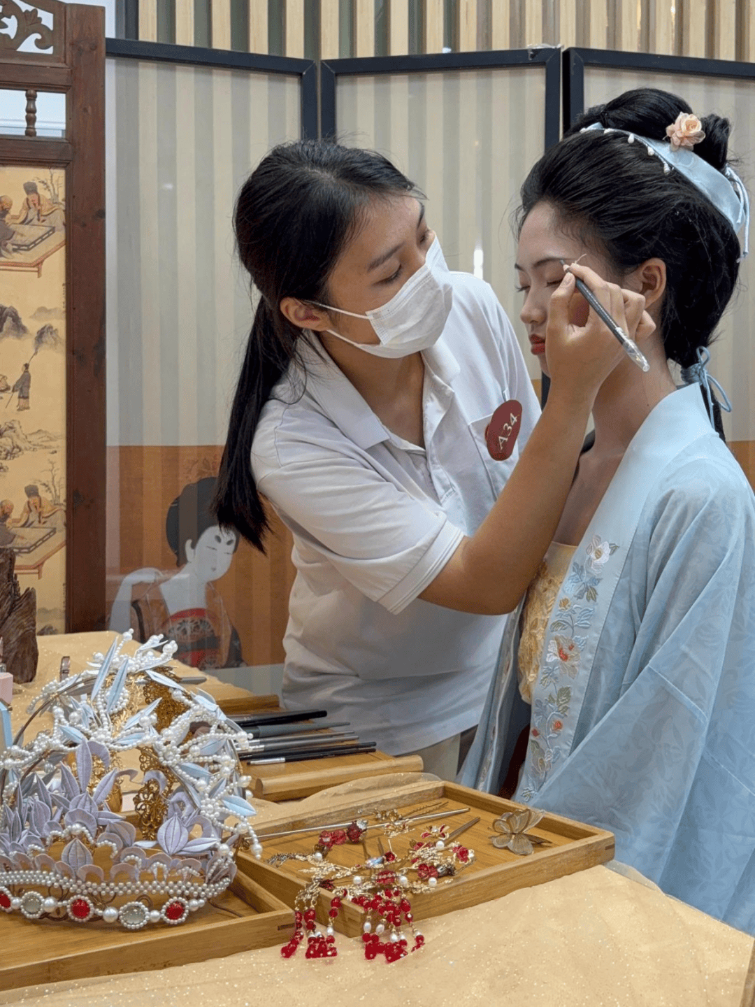 箱贴、珠绣纽扣胸针、get宋韵妆造出片绝绝子开元ky棋牌【报名】活动上新！DIY押花冰(图22)